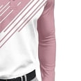 thumbnail image 5 of Golf Shirts for Men Long Sleeve Tshirts Shirt Mens Business Casual Color Block Pullover Button Collared Breathable Athletic Workout Tees Tops, 5 of 6
