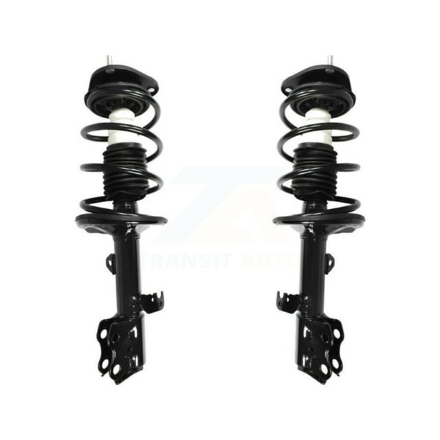 Transit Auto Front Complete Suspension Shocks Strut and Coil Spring Mount Assemblies Kit for Car Toyota Corolla Matrix Pontiac Vibe - Left Right Side (Driver Passenger) K78A-100134