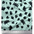 thumbnail image 1 of Soimoi Satin Silk Fabric Wildflower Floral Print Fabric by The Yard 42 Inch Wide, 1 of 3