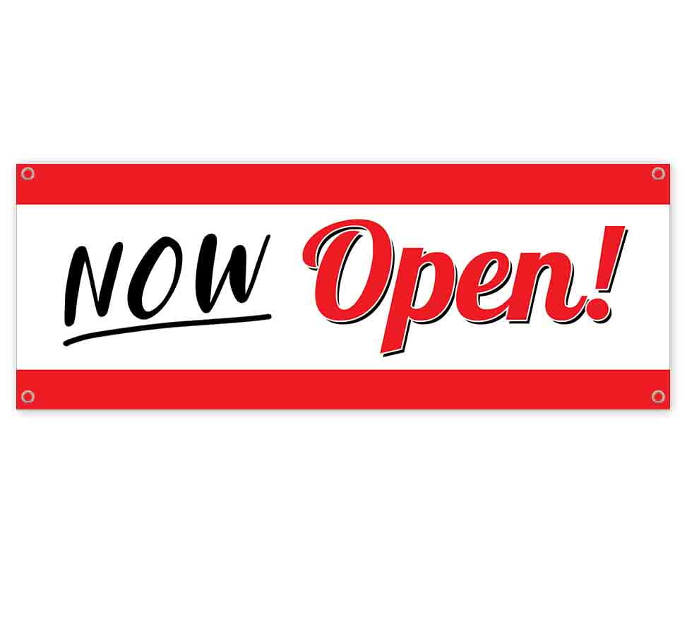 Vintage Clothing Now Open 13 oz Banner Non-Fabric Heavy-Duty Vinyl Single-Sided with Metal Grommets Vintage Clothing Now Open 13 oz Banner Non-Fabric Heavy-Duty Vinyl Single-Sided with Metal Grommets
