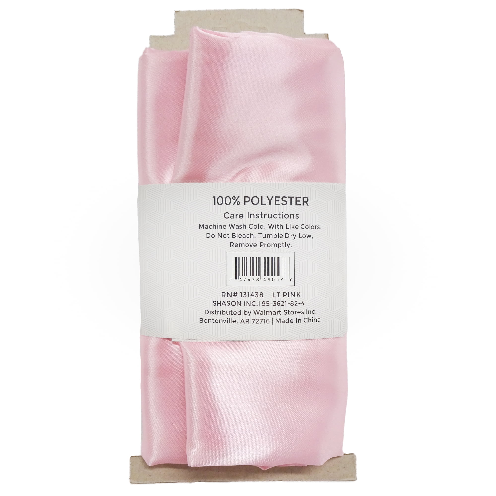 (4 pack) Shason Textile Special Occasion Costume Satin 2 Yards Precut Fabric, Light Pink