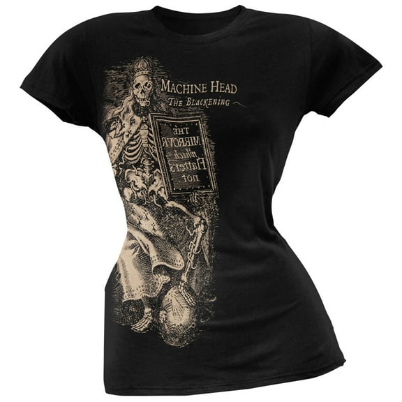 Machine Head Women's Juniors The Blackening Skull King Short Sleeve T Shirt