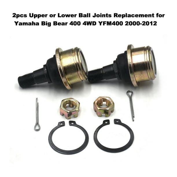 2pcs Upper or Lower Ball Joints Replacement for Yamaha Big Bear 400 4WD