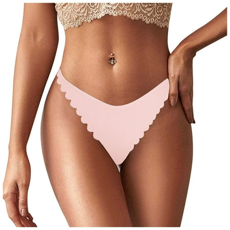 

Women S Solid Panty Pink Hollow Out Briefs 1-Pack