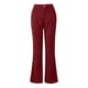 thumbnail image 4 of Pantalones acampanados de pana para mujer - Cintura elástica, corte holgado informal, para todas las ocasiones, 4 of 4