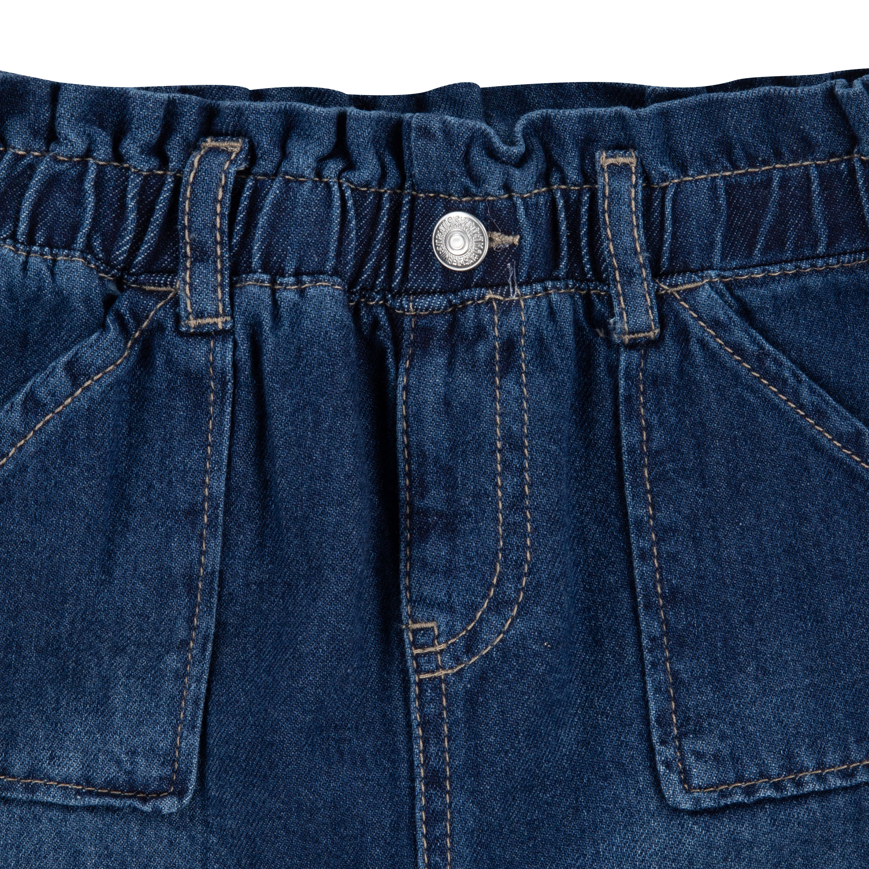 Levi's Girls Toddler Wide Leg Paperbag Jean, Sizes 2T-4T