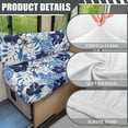 thumbnail image 6 of Uorisanigo RV Dinette Cushion Covers Blue Hibiscus Flower Camper Seat Covers Dinette Booth, Stretch Loveseat Sofa Furniture Protector Machine Washable Polyester Fabric Fits RV Bench Seat, 6 of 7
