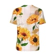 thumbnail image 2 of Daiia Sunflower 5 Mens Baseball Jersey Button Down Shirts Short Sleeve Sports Uniforms-Small, 2 of 9