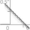 thumbnail image 5 of 14K White Gold Wg .65mm D/C Round Open Link Cable Chain (20 X 0.65) Made In South Africa pen195-20, 5 of 5