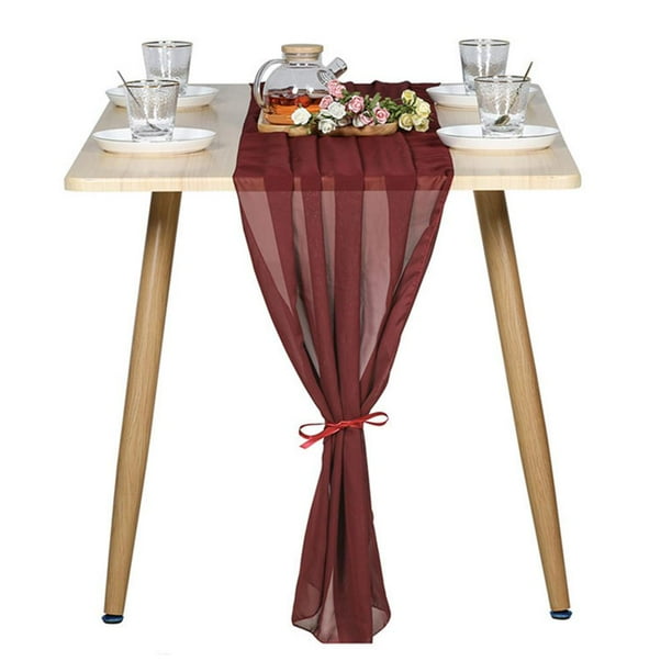 Mesa De Gasa Camino De Mesa De Boda Romántico Para Decoración De Fiesta De Boda Speravity HA044697-01