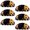 Multicolored 1, variant on PhooArto 6 Pcs Cup Drawer Pulls, Cow and Wood Board Sunflower Shell Shape Handles Cabinet Knobs for Dresser Cupboard Closet Wardrobe with Screws