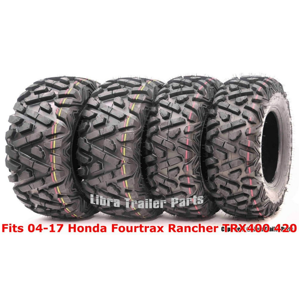 Full Set ATV tires 24x812 & 24x1011 F 0417 Honda Fourtrax Rancher