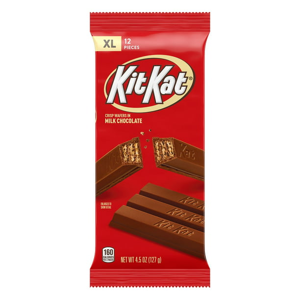 Naleving van Vooruitzicht Email schrijven KIT KAT Milk Chocolate Wafer Extra Large Candy, Individually Wrapped, 4.5  oz, Bar - Walmart.com