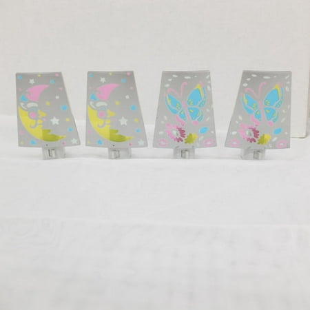 Good Housekeeping Butterfly & Moon Star Night Light Set of (Good Night Best Pic)