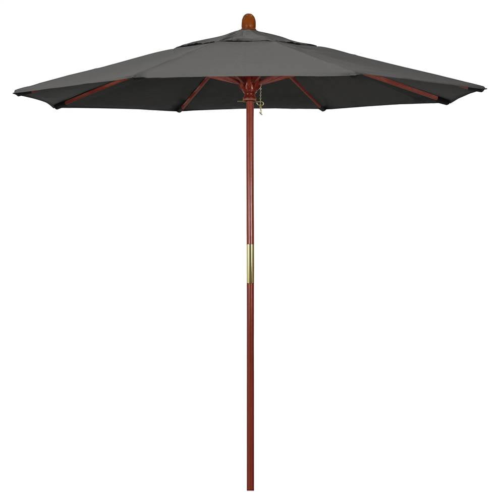 7.5 ft. Patio Umbrella Sunbrella 1A in Charcoal Fabric