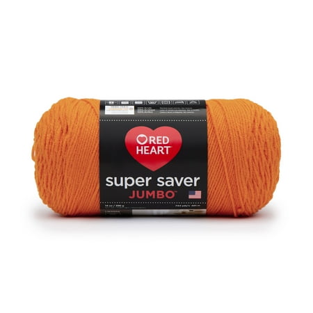 UPC: 0073650015984 | Red Heart Super Saver Jumbo Yarn  Pumpkin  14oz(396g)  Medium  Acrylic