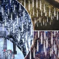 thumbnail image 5 of PRIME - 2X Led Meteor Shower Rain Lights Tree String Light 8 Tubes Garden Party Outdoor, 5 of 6