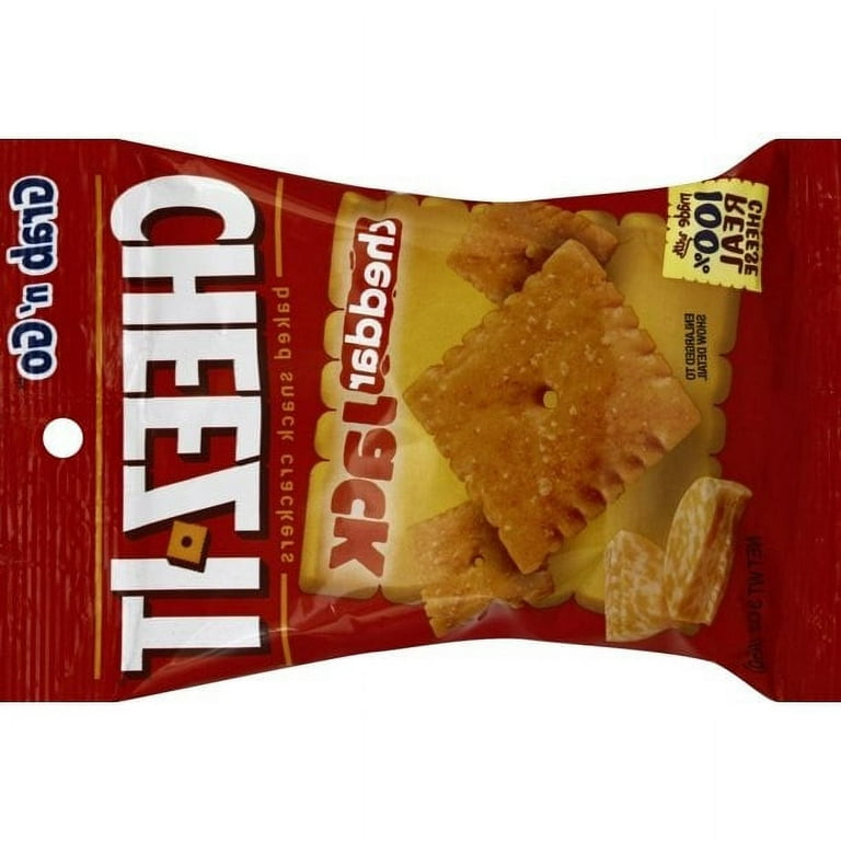 Cheez-It® Cheddar Jack Baked Snack Crackers 3 oz. Bag - Walmart.com