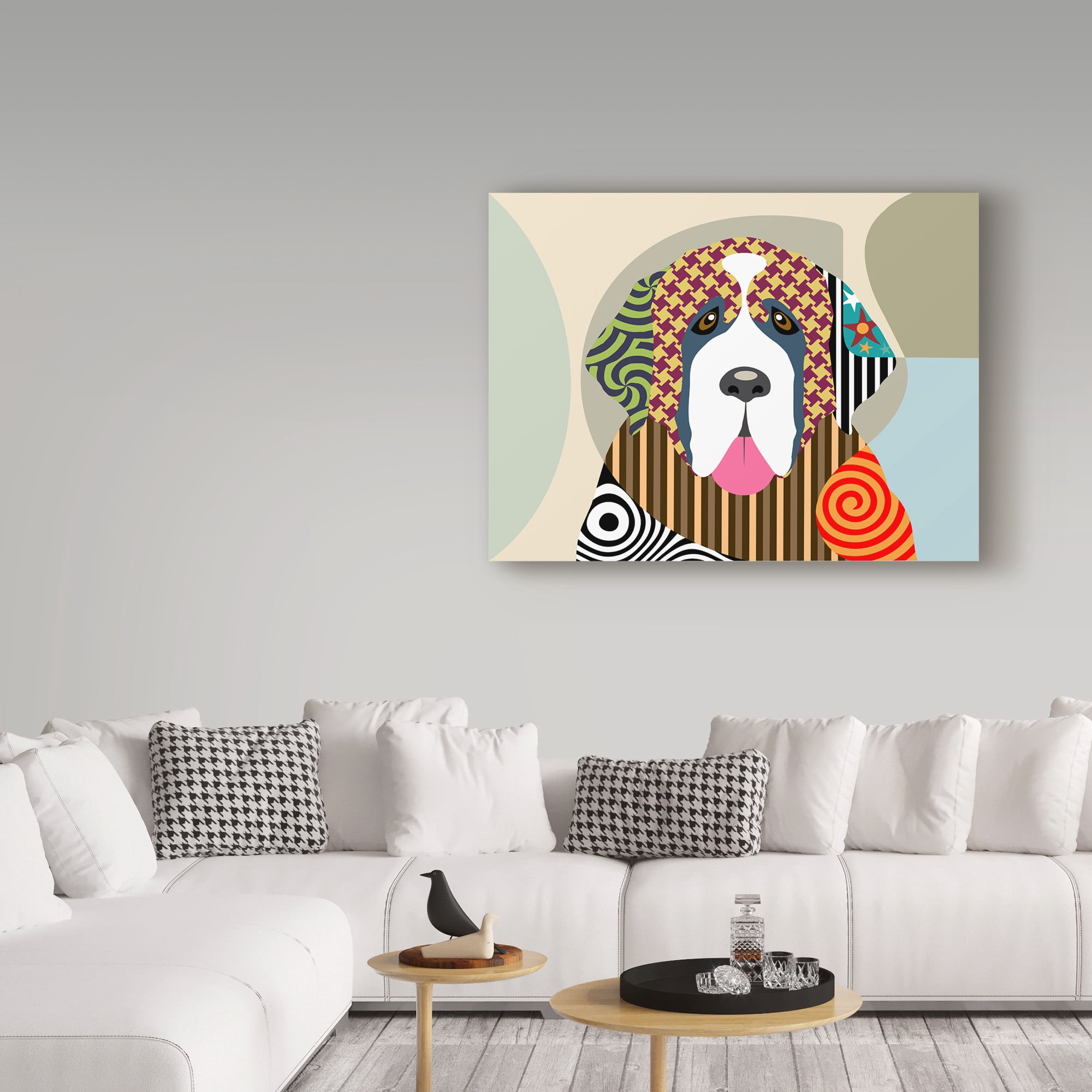 Trademark Fine Art 'Saint Bernard' Canvas Art by Lanre Adefioye