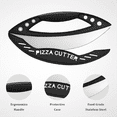 thumbnail image 3 of Pizza Cutter,12in Pizza Cutter Rocker with Blade Cover for Kitchen and Commercial Use,Stainless Steel Pizza Knife Slicer, 3 of 8