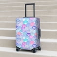 thumbnail image 2 of Lsque Watercolor Sea Shells 1 Printed Luggage Cover, Travel Luggage Protector,Scratch and Dirt Resistant, Fits 18-32 Inch Luggage - Small, 2 of 9