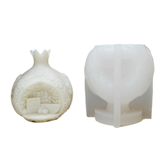 YongCo Pomegranate Silicone Molds Silicone Soap Molds for Soap Chocolate Molds for Candy Cake Fondant Baking