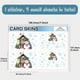 thumbnail image 2 of 4 pegatinas navideñas para tarjetas de crédito, diseño de muñeco de nieve, para decoración de tarjetas de débito, resistentes al agua, extraíbles, sin burbujas, mate, resistente a los arañazos, para, 2 of 6