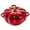red, variant on Pumpkin Shaped Ceramic Casserole Dish with Lid, 28oz White Pumpkin Bowl with Handles, Oven Safe Stoneware Soup Bowl for Fall Thanksgiving Cooking