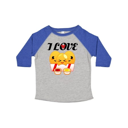 

Inktastic I Love Chicken Nuggets Gift Toddler Boy or Toddler Girl T-Shirt