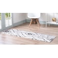 thumbnail image 3 of Rugs.com Morocco Collection Rug – 6 Ft Runner Ivory High-Pile Rug Perfect For Hallways, Entryways, 3 of 9