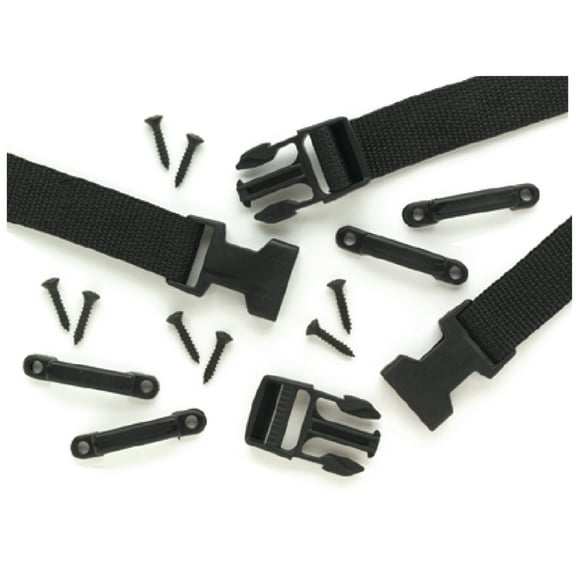 Seachoice Dual-Strap Fuel Tank Hold Down Kit w/ Fasteners and Deck Fittings