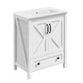 thumbnail image 4 of 30 Inch Modern Bathroom Vanity with Ceramic Basin,Modern Bathroom Vanity Set,Waterproof Freestanding Storage Cabinet, 2 Doors & Drawer, Pre-Drilled Holes, Easy Assembly, 4 of 6