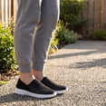 thumbnail image 4 of BLISSFUL STEP Casual Slip-on Shoes Quick Dry Lightweight Breathable Unisex Shoes Black 5, 4 of 5
