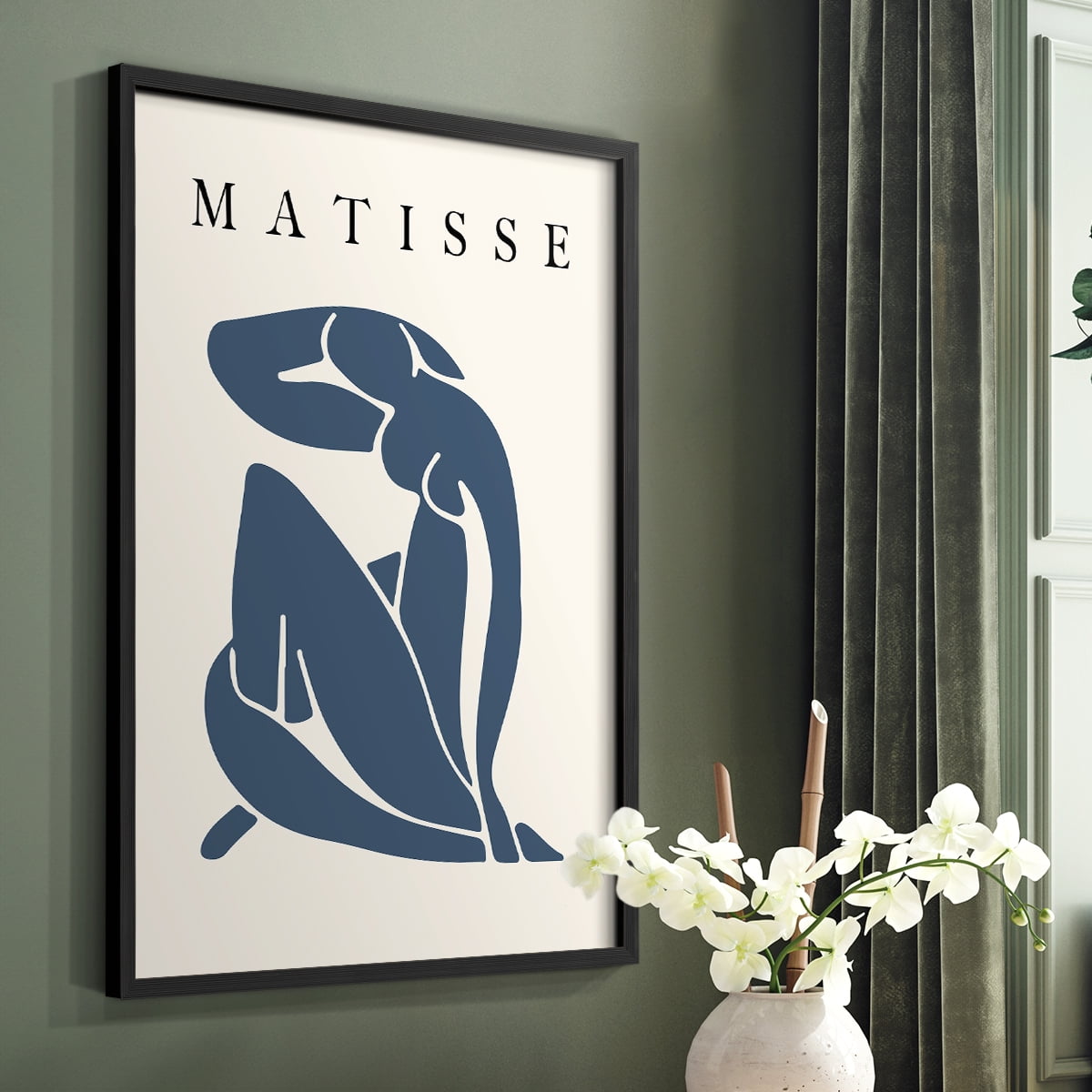 Matisse CCCLXXXI in Black Solid Wood 11 x 14 Framed Print