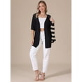 thumbnail image 4 of DARING DIVA Women's Lightweight Open Front Crochet Cardigan Sweaters 2XL Black, 4 of 6