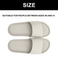 thumbnail image 2 of Pillow Slippers for Women and Men Non Slip Quick Drying Shower Slides Bathroom Sandals - grey, 2 of 5