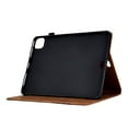 thumbnail image 2 of Case for iPad Pro 11" 2022/2021/2020/2018, for iPad Air 11" 2024 Case, Embossed Tree Pattern PU Leather Book Style Smart Auto Wake/Sleep Cover Card Slots Flip Stand Case for iPad Air 5/Air 4, Brown, 2 of 9