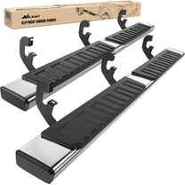 Nilight Running Boards for 2019-2024 Chevy Silverado/GMC Sierra 1500 Double Cab 2020-2024 Silverado/GMC Sierra 2500HD 3500HD 6 Inch Stainless Steel Bolt-on Side Step Nerf Bars