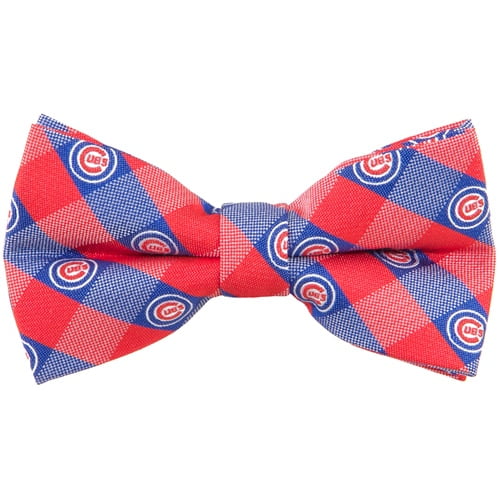 Chicago Cubs Check Bow Tie