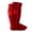 Red, variant on Hpapadks Baby Boy Socks Solid Knee Length Stockings Mid-Calf Solid Cute Balls Socks Pink 3-12 Months