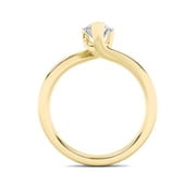 FireBorn Diamonds Fireborn IGI Certified Pear-Shaped Diamond Engagement Ring, Bypass Shank Design… — $888.75 (33% off)