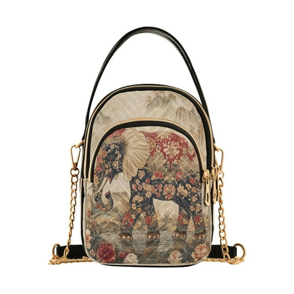 Cross Body Fashion Shoulder Waist Purse Bags He Ornate Elephant Pocket Handbags