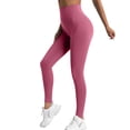thumbnail image 3 of Outfmvch compression leggings for women Tummy Control Resistance Band Leggings Compression Workout Leggings Workout Running Yoga Pant Running Tights Womens Leggings Bootcut Pants Hot Pink M, 3 of 8