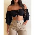 thumbnail image 5 of Pantalones de moda de cintura alta con diseño de botones y bolsillos, paquete de pantalones para mujer, pantalones casuales, 5 of 5