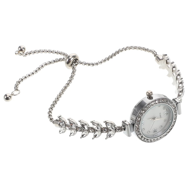 Elegante reloj de cuarzo para mujer con diamantes de imitación, diseño de sirena, pulsera de cadena plateada, reloj de cristal, reloj de pulsera de lujo para mujer, brazalete para eventos elegantes.