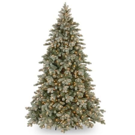 7.5' Pre-Lit Frosted Colorado Spruce Artificial Christmas Tree 7.5' Pre-Lit Frosted Colorado Spruce Artificial Christmas Tree – Clear Lights - 7.5' Pre-Lit Frosted Colorado Spruce Artificial Christmas Tree