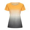 thumbnail image 2 of Coduop Women's Loose Short Sleeve T Shirts Top Casual Gradient Color Blouse Tunic Tee Tops Shirt, 2 of 4