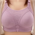 thumbnail image 4 of mgoYE Bras for Women No Underwire Wireless Supportive Full Coverage Wide Straps Seamless Tshirt Bra(Purple,38), 4 of 5