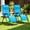 Sky Blue, variant on WLLJOY Zero Gravity Chair 2Pcs, 350lb Capacity, Folding Reclining Chair with Adjustable Pillow and Cup Holder for Garden, Patio, Beach, Black