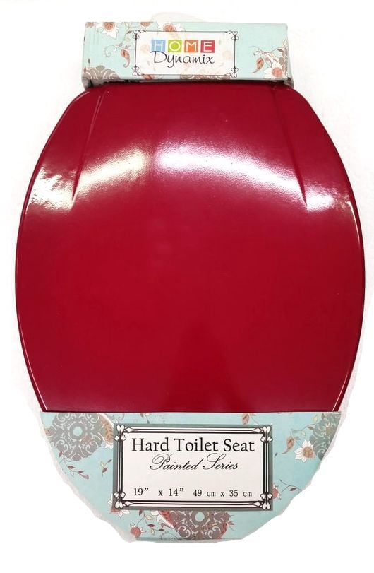 Solid Veneer Hard Wood Elongated 19inch Toilet Seat Closed Front Lid